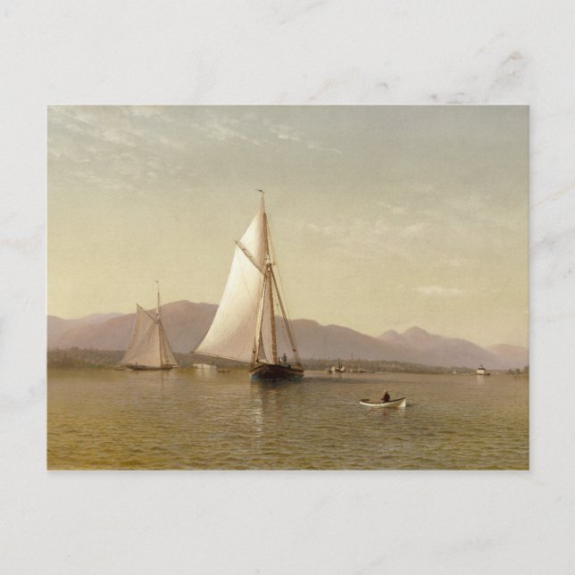 Postal Francis Augustus Silva - El Hudson en el Tappan (Anverso)