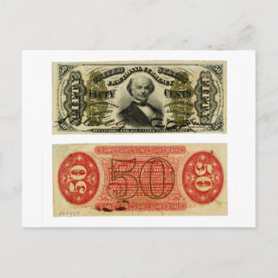 Postal Francis Spinner, moneda fraccional de 50 céntimos