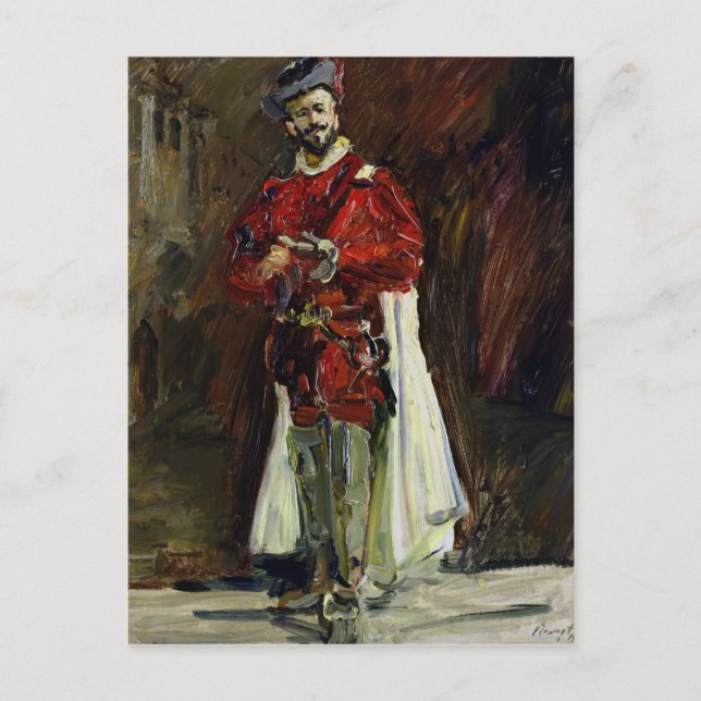 Postal Francisco D'Andrade como Don Giovanni, 1912 (Anverso)