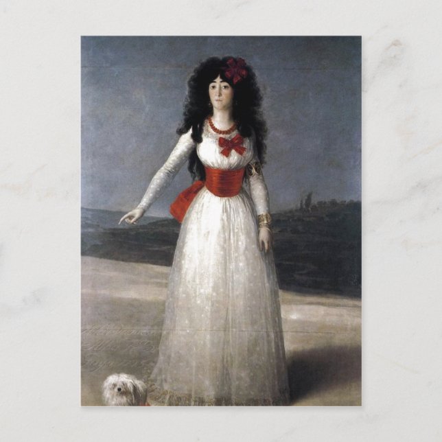 Postal ¿Francisco de Goya Espa?ol: Duquesa de Alba 1795 T (Anverso)