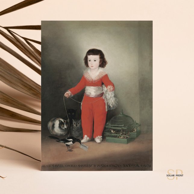 Postal Francisco de Goya Niño Manuel Osorio de Zuniga (Subido por el creador)