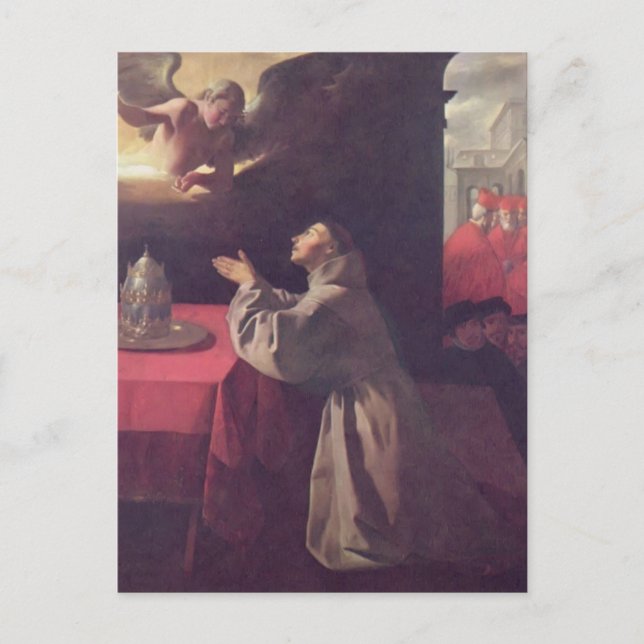 Postal Francisco de Zurbaran- St. Bonaventure (Anverso)