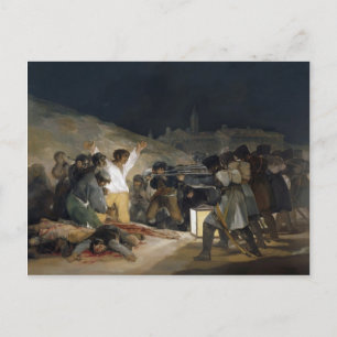 Postal Francisco Goya-Ejecución de los Defensores de Madr