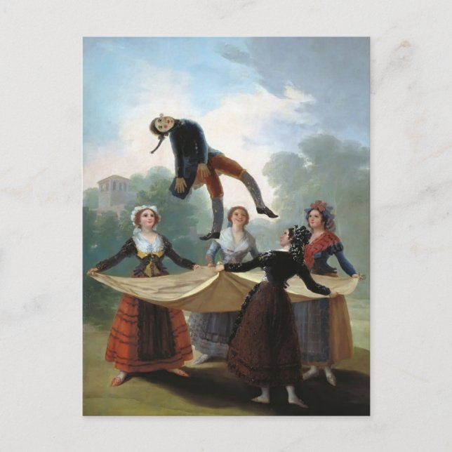 Postal Francisco Goya - El Manikin de paja (Anverso)