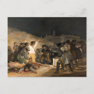 Postal Francisco Goya, el tercero de mayo de 1808