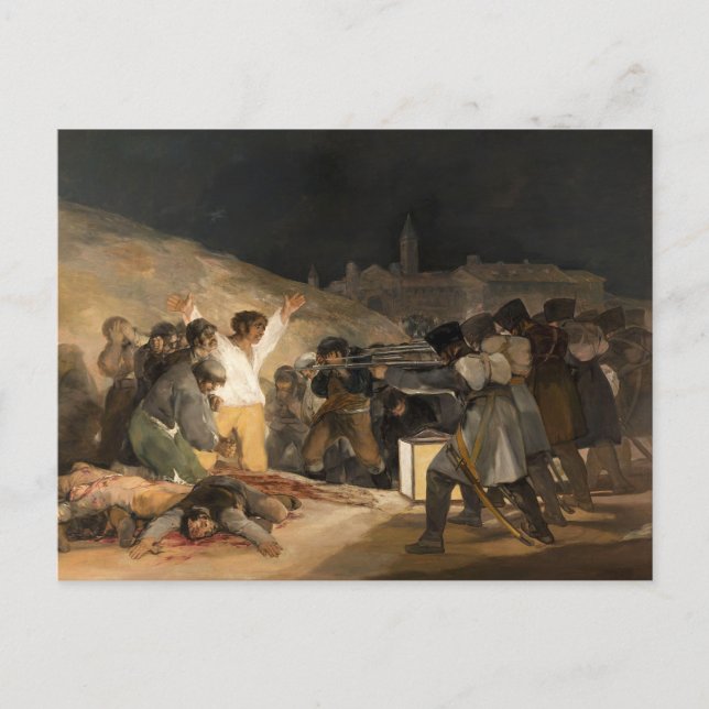 Postal Francisco Goya, el tercero de mayo de 1808 (Anverso)