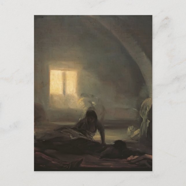 Postal Francisco Goya-Hospital de Plagas (Anverso)