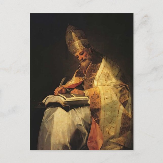 Postal Francisco Goya-Saint Gregory (Anverso)