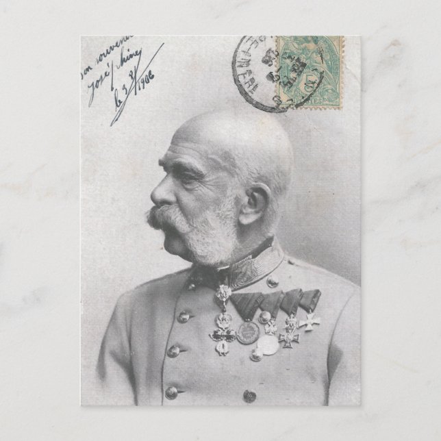 Postal Francisco José de Austria (Anverso)