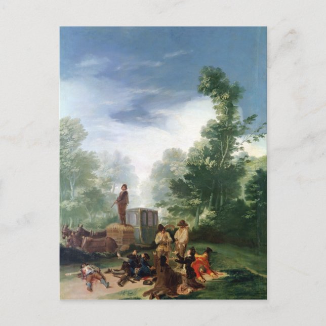 Postal Francisco José de Goya y Lucientes | Ataque a una  (Anverso)