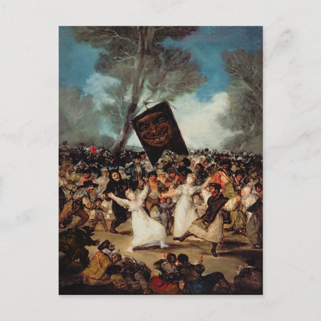 Postal Francisco José de Goya y Lucientes | El entierro d (Anverso)