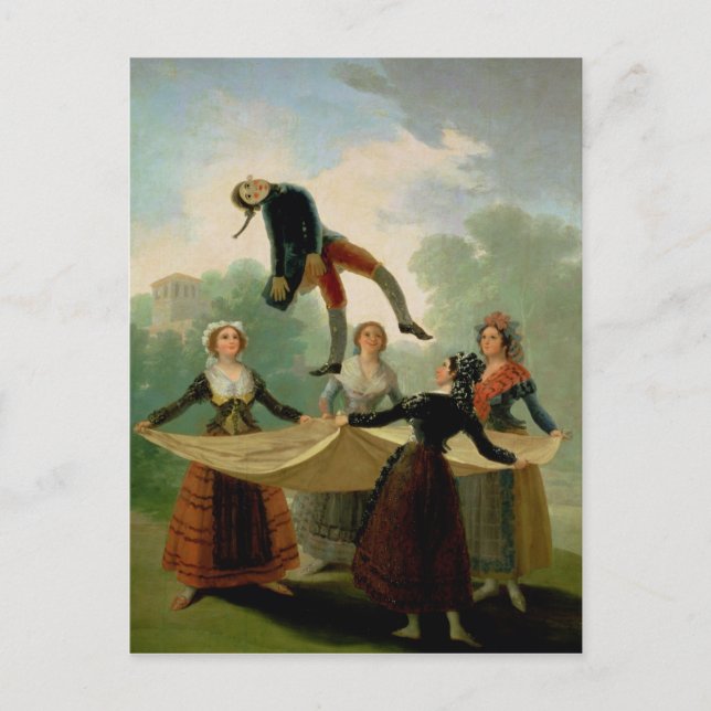 Postal Francisco José de Goya y Lucientes | El Pelele 17 (Anverso)