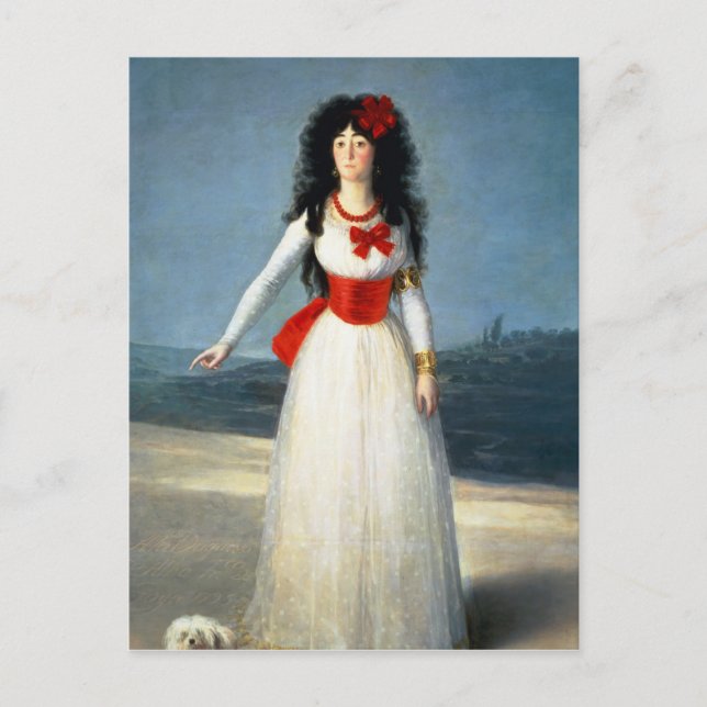Postal Francisco José de Goya y Lucientes | La Duquesa o (Anverso)