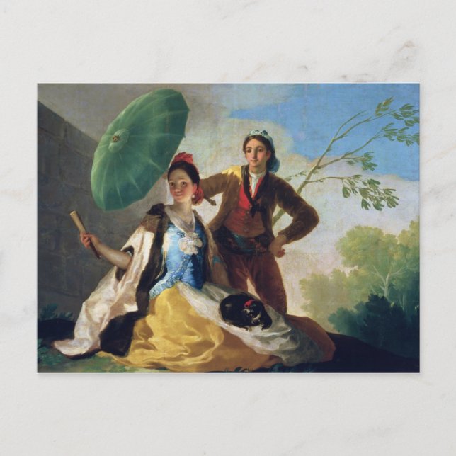 Postal Francisco José de Goya y Lucientes | La Parasol, (Anverso)
