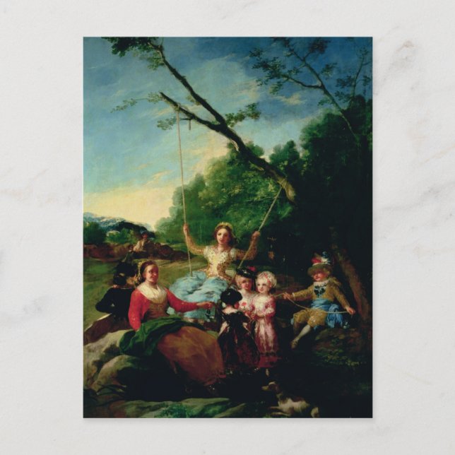 Postal Francisco José de Goya y Lucientes | La Swing (Anverso)