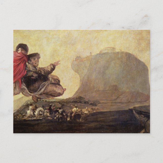 Postal Francisco José de Goya y Lucientes | Las brujas" (Anverso)