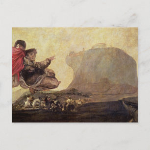 Postal Francisco José de Goya y Lucientes   Las brujas"