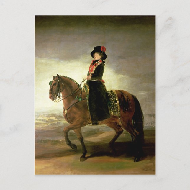 Postal Francisco José de Goya y Lucientes | Ppo ecuestre (Anverso)