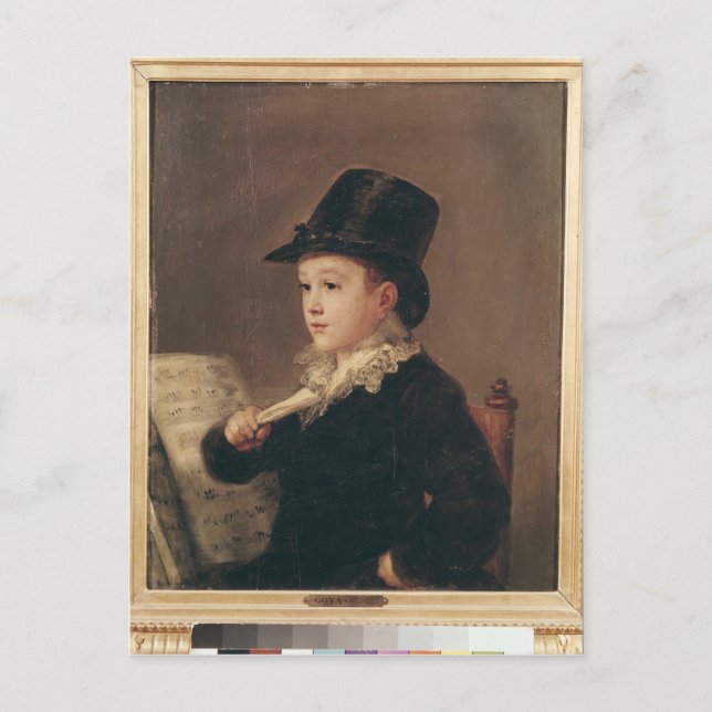 Postal Francisco Jose de Goya y Lucientes | Retrato de M (Anverso)