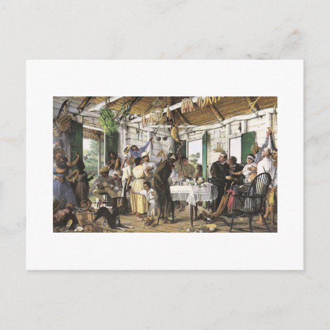 Postal Francisco Oller El Velorio (Anverso)