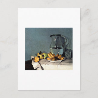 Postal Francisco Oller Still Life Bananas, Pitcher