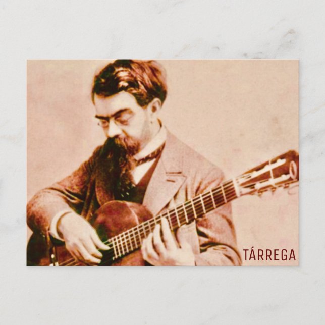 Postal Francisco Tárrega (Anverso)