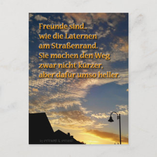 Postal Franco pecado. Postkarte Freundschaftsgruß