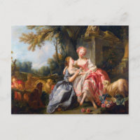 Francois Boucher El Billet Dou rococo señoras arte