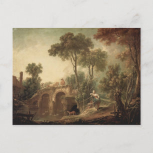 Postal Francois Boucher - El puente