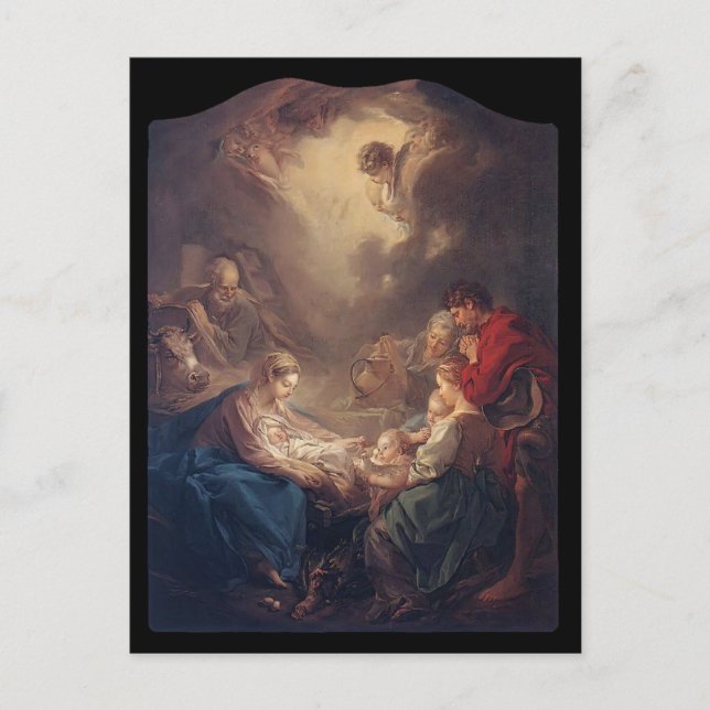 Postal Francois Boucher - La luz del mundo (Anverso)