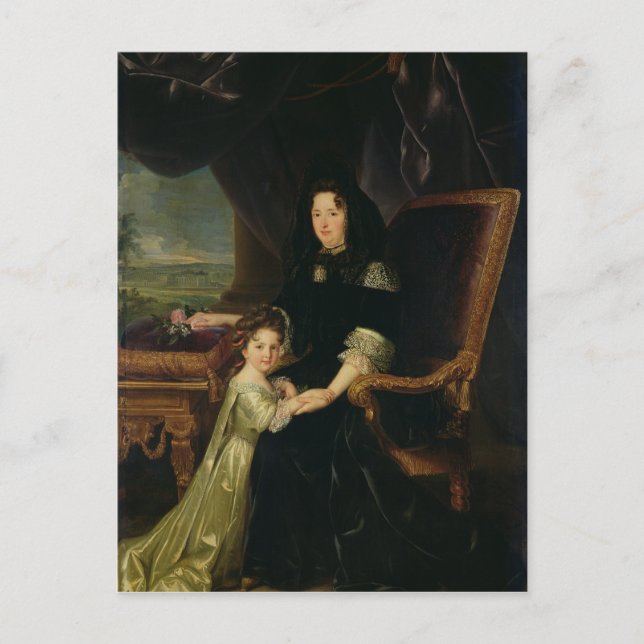 Postal Francoise d'Aubigne Marquesa de Maintenon (Anverso)