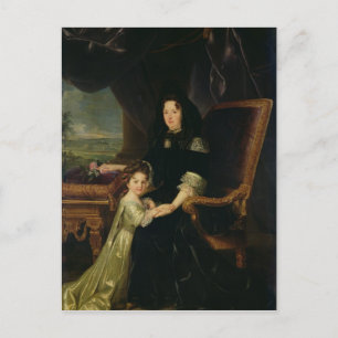 Postal Francoise d'Aubigne Marquesa de Maintenon