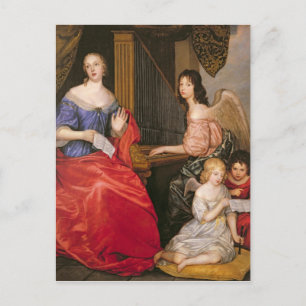 Postal Francoise Louise Duchess La Valliere con