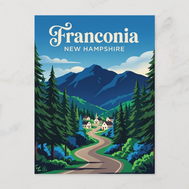 Postal Franconia EE. UU. (Anverso)