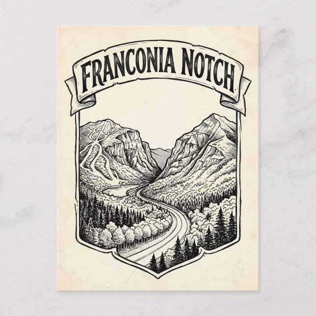 Postal Franconia Notch (Anverso)