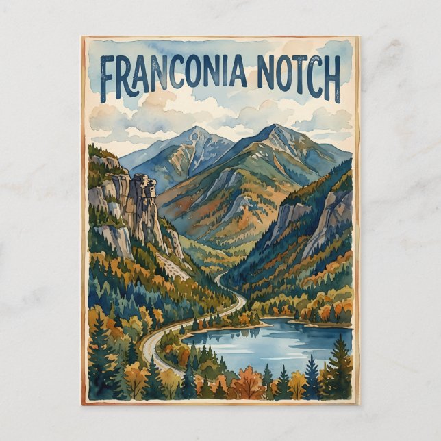 Postal Franconia Notch (Anverso)