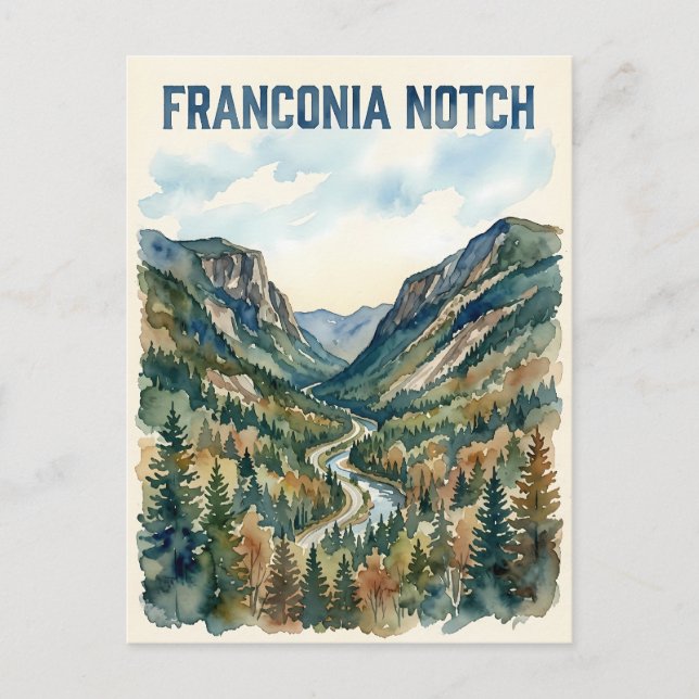 Postal Franconia Notch (Anverso)