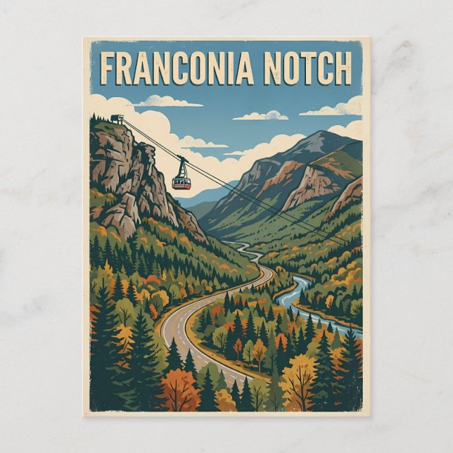 Postal Franconia Notch (Anverso)