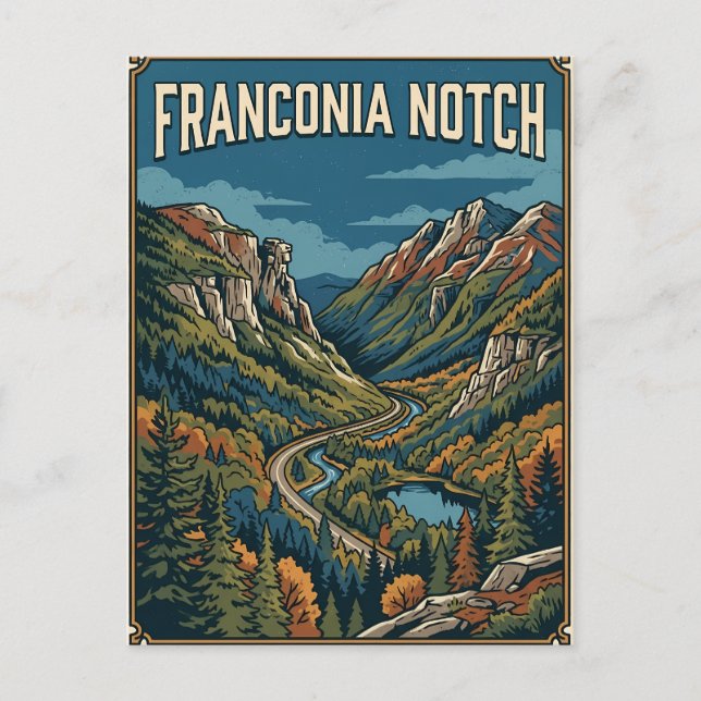 Postal Franconia Notch (Anverso)