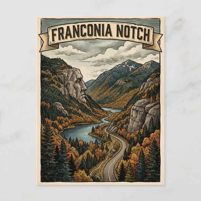 Postal Franconia Notch (Anverso)