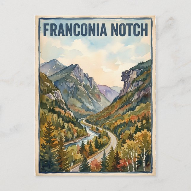 Postal Franconia Notch (Anverso)
