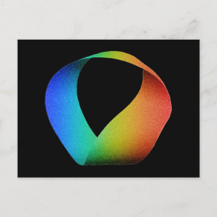 Postal Franja de Rainbow Mobius