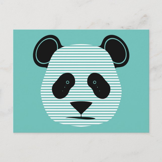 Postal franjas pandas (Anverso)