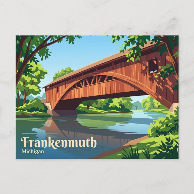 Postal Frankenmuth EE. UU. (Anverso)