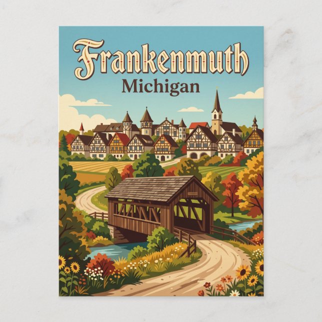 Postal Frankenmuth EE. UU. (Anverso)