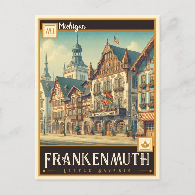 Postal Frankenmuth, Michigan | Vintage (Anverso)