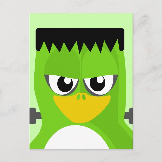 Postal Frankenstein Penguin (Anverso)