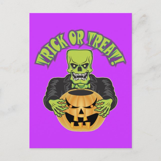 Postal Frankenstein Skull (Anverso)