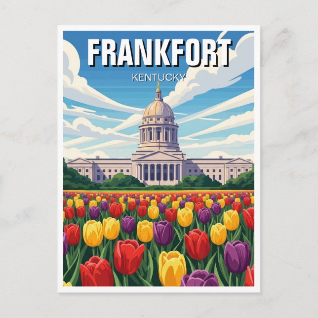 Postal Frankfort Kentucky Postcard State Capitol (Anverso)