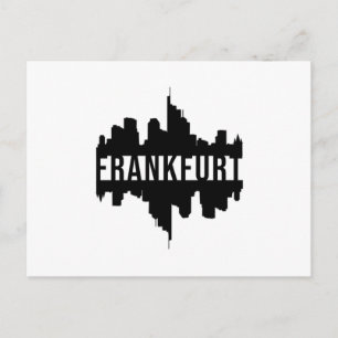 Postal Frankfurt Alemania City Cityscape Guay Funny Gift